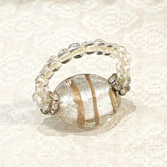🎉 N1-HOST PICK-BEST IN JEWELRY-Hand Crafted Venetian Art Glass Ring - Picture 6 of 8